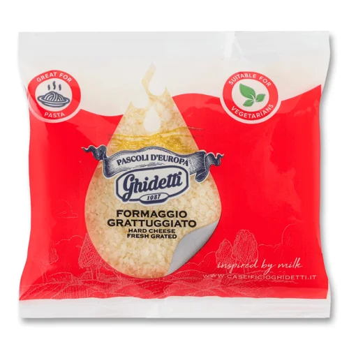 Сир Ghidetti Пасколі д`Європа тертий 36% кор/мол 40г