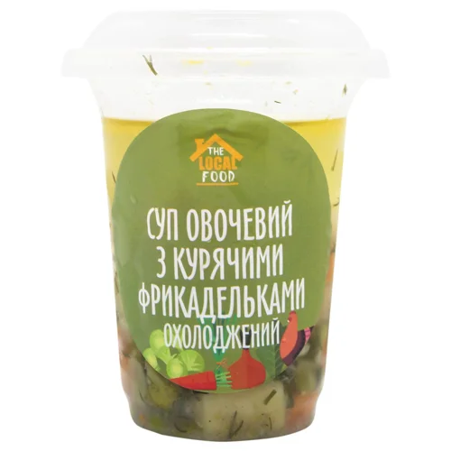 Суп The Local Food овочевий з курячими фрикадельками 300г