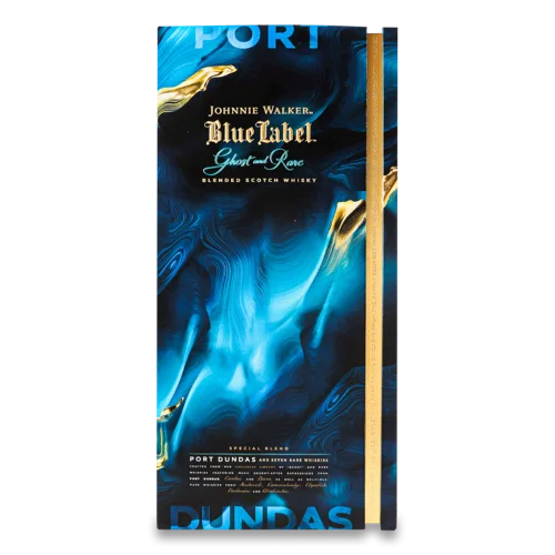 Віскі Вищого Ґатунку Ghost And Rare Port Dundas Blue Label Johnnie Walker, 0.7л, 43.8%, к/у