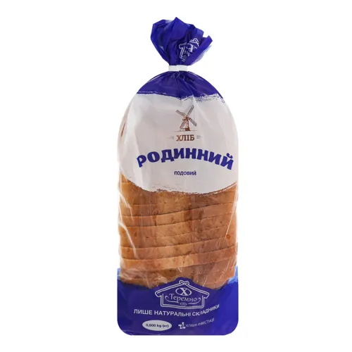 Хліб нарізний Родинний Теремно м/у 0.6кг