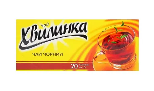 Чай чорний Хвилинка 1,5г*25шт 37.5г