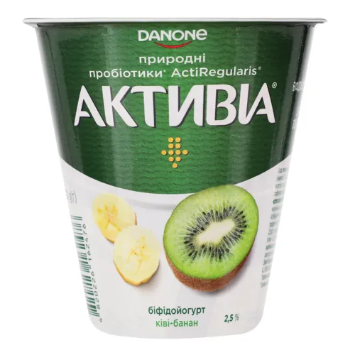 Біфідойогурт 2.5% Ківі-банан Активіа ст 260г