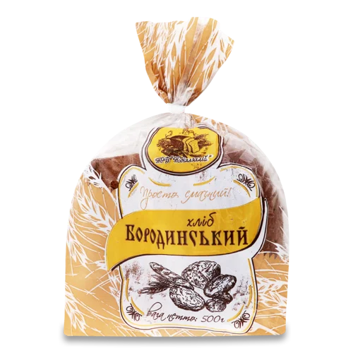 Хліб Бородинський, вищого ґатунку, м/у 500г