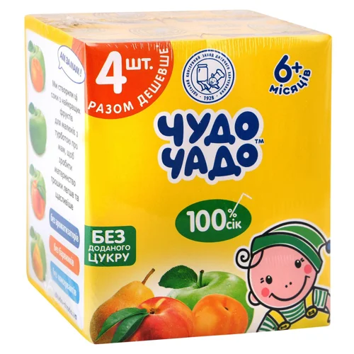 Набір соків Чудо-Чадо 200мл х 4шт