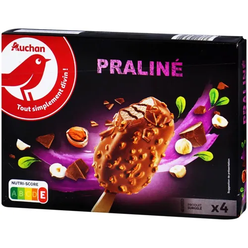 Морозиво Ашан Праліне 4шт 280г
