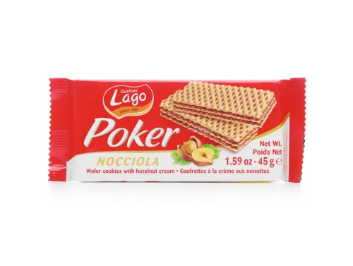 Вафлі Gastone Lagо з фундучним кремом, 45г