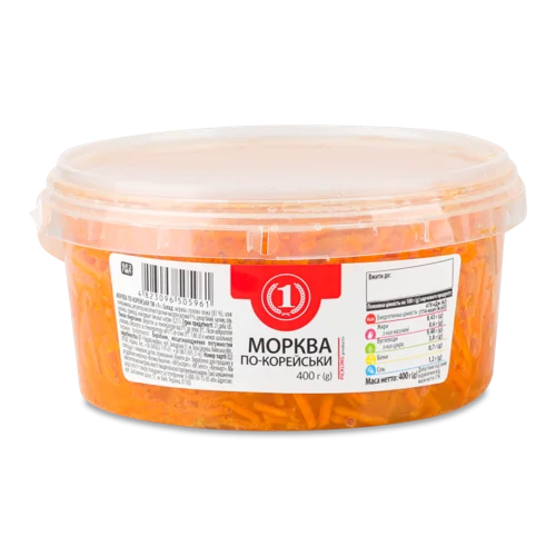Морква По-Корейськи, в/ґ, ТМ '1', Відро, 400г
