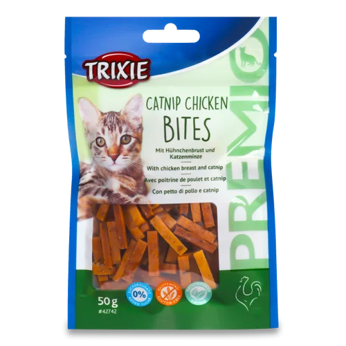 Ласощі Для Котів З Куркою Та Котячою М'ятою, Сиров'ялені, 50г
