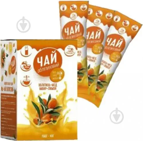 Чай концентрат у стіках «Обліпиховий», 40 г