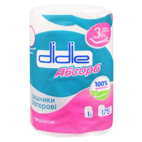 Рушник паперовий Didie Абсорб тришаровий 1шт