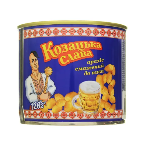 Арахіс Козацька слава До пива смажений солоний 120г