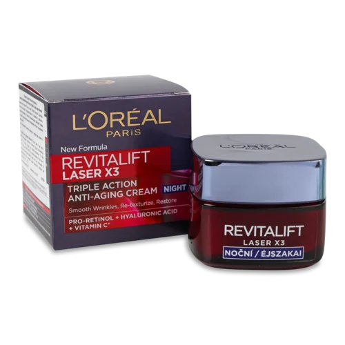 Крем-догляд Нічний Антивіковий Laser X3 Revitalift L'Oreal Paris, 50мл