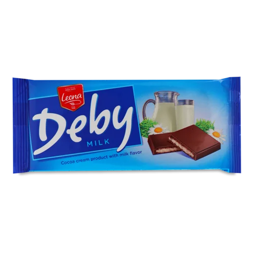 Какао-плитка з Молочною Начинкою, В/ґ, 90г