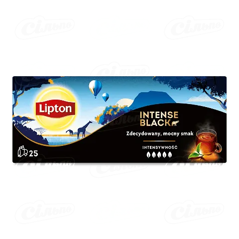 Чай чорний Lipton Intense Black, 25*2,3г