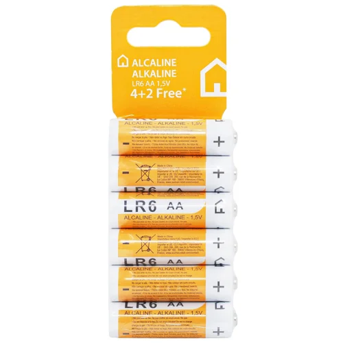 Батарейки Auchan LR06 AA 4+2шт