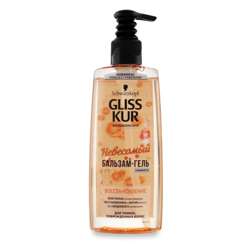 Бальзам-гель для Волосся Відновлення Невагомий Gliss Kur, 200мл