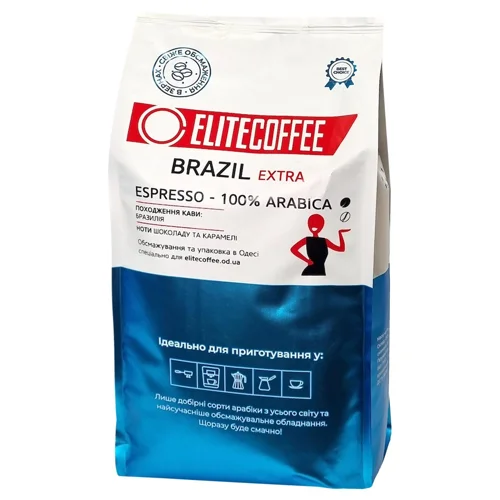 Кава EliteCoffee Brazil Extra в зернах 1кг