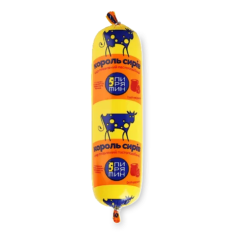 Сир плавлений Пирятин КорольСирів смак пряж мол60%, 220г