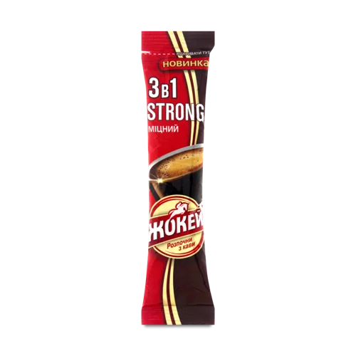 Напій Кавовий Жокей Strong 3в1 Розчинний, 100 Г