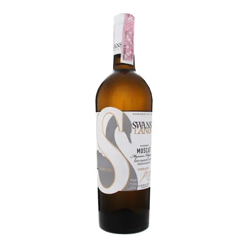 Вино 0.75л 9-12% біле напівсолодке Muscat Pivdenniy Swans Land