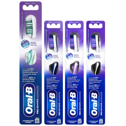Зубна щітка Oral-B Pro-3DWhite Advanced середня