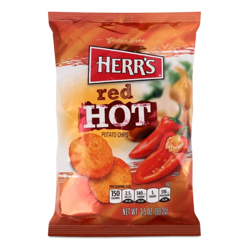 Чипси Гострі Картопляні Herr's З Червоним Перцем, 150г