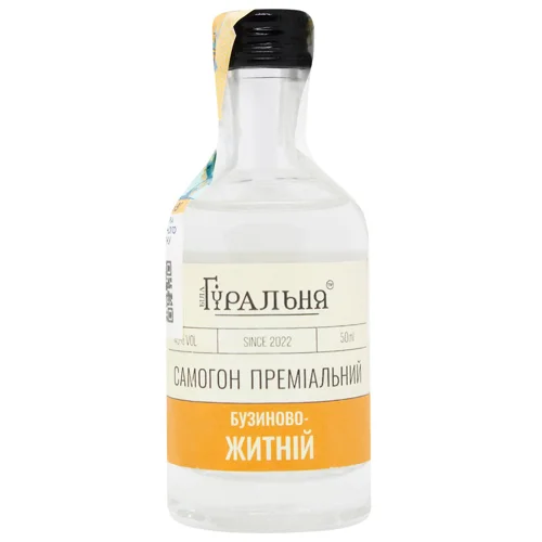 Самогон Біла Гуральня Бузиново-житній преміальний 45% 50мл