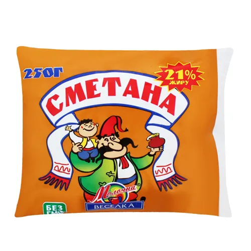 Сметана 21% Молочна веселка м/у 250г