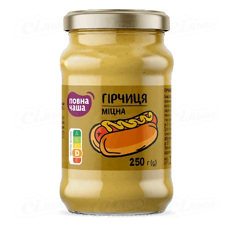 Гірчиця Повна Чаша міцна, 250г