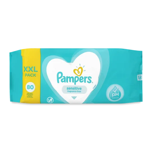 Вологі Серветки Для Дітей Sensitive Pampers, 80 шт