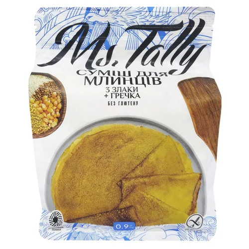 Суміш для млинців Ms.Tally 3 злака та гречка 0,9кг