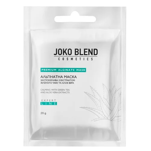 Маска Joko Blend для обличчя альгінатна з екстрактом зеленого чаю та алое вера 20г