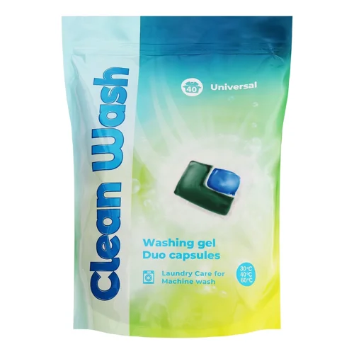 Капсули для прання Clean Wash універсальні 40шт