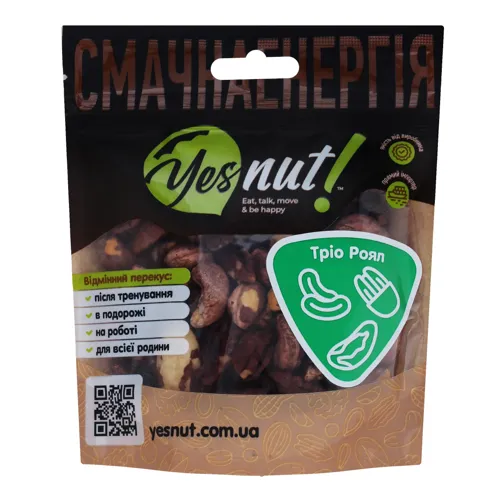 Суміш горіхів смажених Тріо Роял Yesnut! д/п 100г