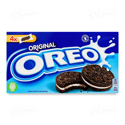 Печиво-сендвіч Oreo зі смаком шоколаду з начинкою зі смаком ванілі 176г