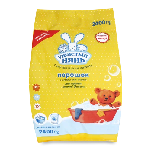 Дитячий Пральний Порошок Ушастий Нянь, В/ґ, 2400г