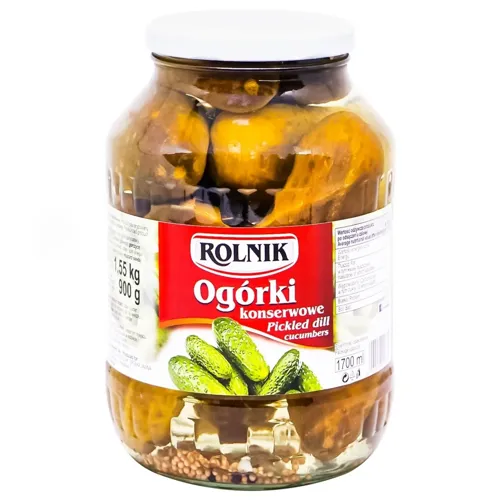 Огірки Rolnik з оцтом 1,6кг