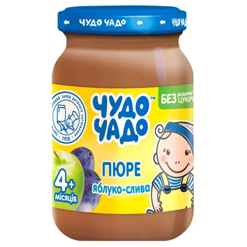 Пюре Чудо-Чадо Яблуко-слива з 4 місяців 170г