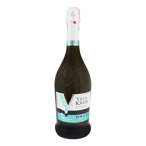 Вино ігристе 0.75л 10-13.5% біле Brut Dry Villa Krim пл