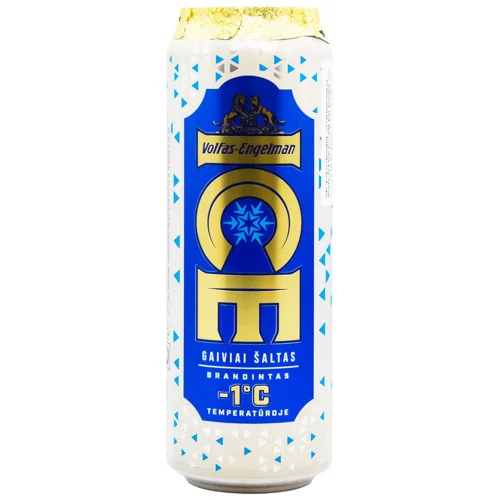 Пиво Volfas Engelman ICE 4,5%ал 0.568л з/б