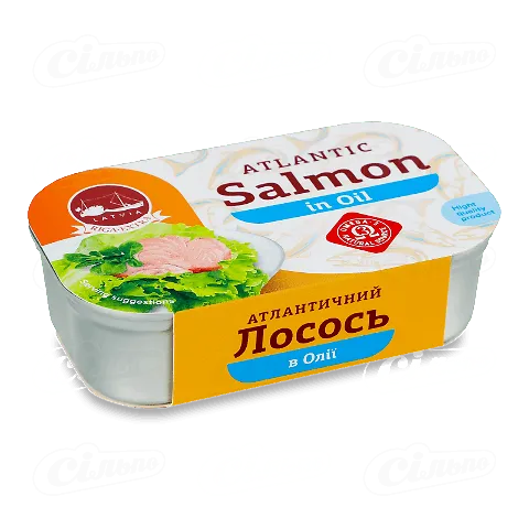 Лосось Banga атлантичний в олії club, 120г