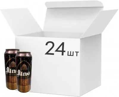 Упаковка пива Brouwerij Martens NV Altus Dark темне фільтроване 6.5% 0.5л х 24 шт