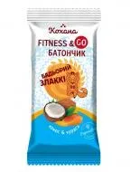 Батончик Кохана Fitness & Go Три злаки Кокос, курага, фінік 40г