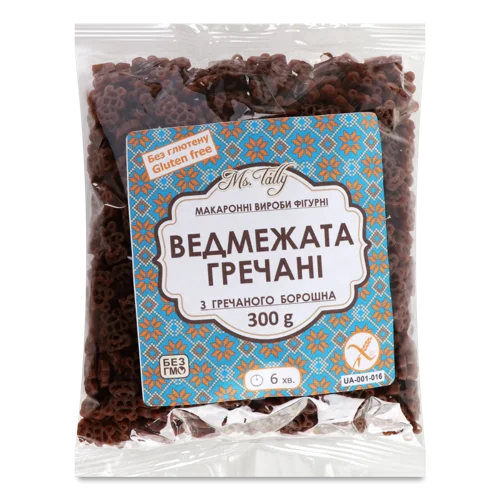 Макаронні Вироби Гречані Фігурні Ведмежата В/ґ, 300г