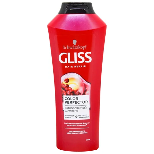 Шампунь Gliss Color Perfector для фарбованого мелірованого волосся 400мл