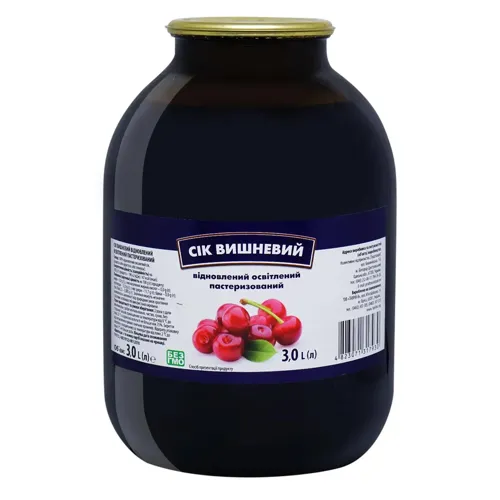 Сік вишневий відновлений 3л