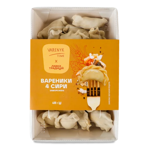Вареники 4 Сири В/ґ Varenyk Time Картонна Упаковка 400г