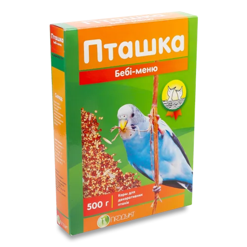 Корм Для Декоративних Птахів Пташка Бебі-меню Натуральний, В/ґ, 500г