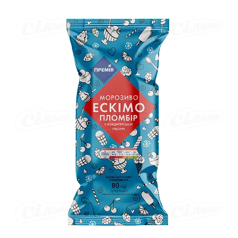 Морозиво «Премія»® ескімо пломбір, 80г
