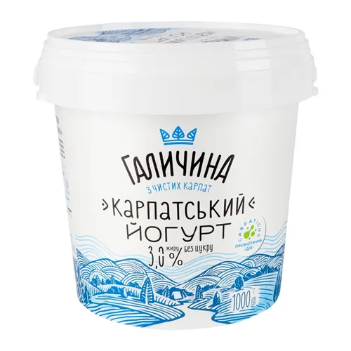 Йогурт Галичина Карпатський 3%, 1000г
